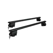 Universal Car Roof Racks Pod Aluminium Cross Bars Upgraded Holder 126cm Black