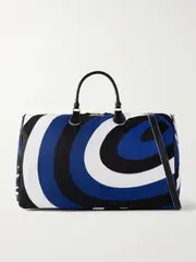 [PUCCI] PUCCI - Striped Printed Shell Weekend Bag - Navy - One size One size Blue