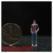 1/43 1/64 1/87 Student Boy Scene Miniatures Figures Doll For Cars Vehicles Toys