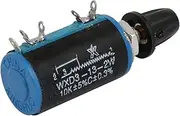 Aexit WXD3-13 (Control electrical) 10K Ohm 2W 4mm Shaft Dia Rotary Wire Wound (20ry847qf12) Potentiometer Black