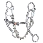 Tough1 SI 3 Piece Short Shank Gag Snaffle Bit