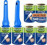 Lint Roller for Pet Hair, 540 Sheets, Extra Sticky Portable Lint Remover, Lint Roller for Clothes, Remover, Cats, Dog Hair