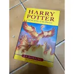 哈利波特HARRY POTTER 鳳凰會的密令THE ORDER OF THE PHOENIX  二手原文精裝版書