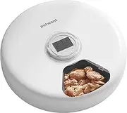 Automatic Cat Feeder Wet Food: Cordless Dog Feed Dispenser - Small Pet Fresh Food Refrigerated Container with 2 Ice Packs - Programmable Timer AA Battery Powered Kitten Feeding Bowls - 6 Meals Per Day
