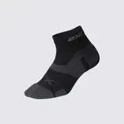 [2XU] 2XU - Vectr Cushion 1/4 Crew Compression Socks - Black/Titanium