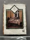 New WATERFORD LINENS Yardsley Tablecloth Oblong 60x84" OvalSeats 6-8 UNUSED NEW