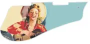Pickguard Pick Guard 5120 Graphical Graphic Guitar Strummin' Cowgirl