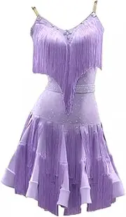 [JRUIA] Latin Dance Competition Dress for Women Professional Salsa Dancewear Suspenders Cha Cha Tango Leotard Costumes