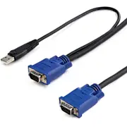 StarTech.com 15 ft 2-in-1 Ultra Thin USB KVM Cable - Video / USB cable - 4 pin USB Type A