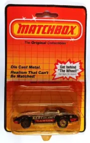 MATCHBOX SUPERFAST 1-75 MB62 CHEVY CORVETTE BLACK MINT