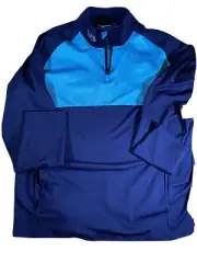 New Boombah quarter zip pullover long sleeve athletic Sky Blue XL NWT baseball