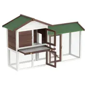 Advwin Rabbit Hutch Chicken Coop Bunny House Run Cage Wooden Pet House