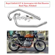 Fit For Royal Enfield GT & Interceptor 650 "R R Header Bend Pipe, Polished"