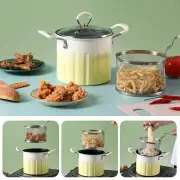 Deep Fryer Pot with Handle Japanese Tempura Frying Pot for Frying Restaurant