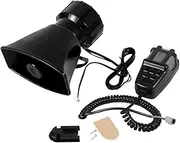 12V Loud Horn Siren 7 Sounds Mic PA Speaker System Vehicles Alarm System
