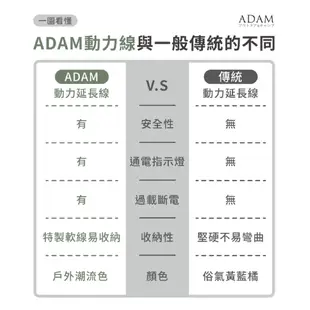 ADAM 5M 10M 15M 戶外延長動力線 / ADPW-EC 延長線 電線 動力線 露營 野營