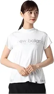 [New Balance] 012-2166507 Women's Short Sleeve Mock Neck Shirt (Absorbent, Quick Drying, Stretchable) / Golf Inner