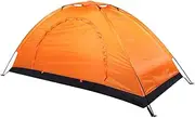 1 Person Family Dome Tent, Family Tents for Camping, Lightweight Backpacking Tent, Waterproof Windproof for Camping Hiking Mountaineering Beach Hunting, 78.7 x 39.4 x 39.4in(Orange)
