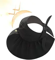 [Generic] Protection Hollow Top Sun Hat - Summer Wide Brim Sun Hat,Packable Sun Hats for Women UV Protection Sun Hat Summer Beach
