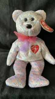 TY Beanie Baby - 2001 SIGNATURE BEAR (8.5 inch) -mint Tag/tash
