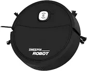 Robot Vacuum Cleaner and Mop - Strong Suction Robot Vacuum Cleaner - Ideal for Pet Hair, Carpet, Hard Floor - 3 in 1 Black Robotic Vacuum - Quiet Automatic Robovac - Sleek And Slim Design Robot Vacuum