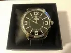 GUESS by GBG Los Angeles MEN'S LEATHER BELT BLACK WATCH