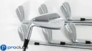NEW Left Handed COBRA 2022 KING FORGED TEC ONE LENGTH IRONS 5-GW STEEL KBS STIFF