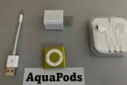 NEW -Apple iPod Shuffle 4th Generation YELLOW GREEN COLOR (2 GB) -NEW
