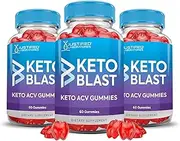 Justified Laboratories (3 Pack) Keto Blast Gummies 1000MG ACV with Pomegranate Juice Beet Root B12 180 Gummys