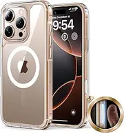 TAURI for iPhone 16 Pro Max Case 6.9" with Single Camera Control Capture Button, Compatible with MagSafe, Military-Grade Protection, [Anti-Yellowing] Magnetic Phone Cover - Clear