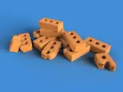 Royal Model 1/35 Fired Clay Bricks #2 (216 bricks) [Resin Diorama Accessory] 946