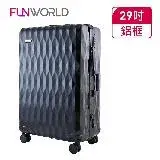 在飛比找遠傳friDay購物優惠-【FUNWORLD】29吋鑽石紋經典鋁框輕量行李箱/旅行箱(