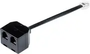 Jabra Doubler RJ9 Female Jack T-Adapter Splitter connects 2 headsets to RJ9 Plug