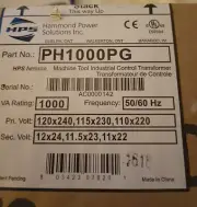 Hammond Power Solutions PH1000PG Industrial Control Transformer- NEW Sealed