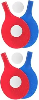 GANAZONO Beginner-Friendly Table Tennis Equipment 8pcs Set Plastic Rackets Balls Net for Boys and Girls