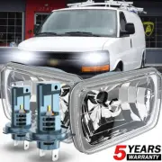 2Pcs 7X6" 5x7" LED Headlights Square For Chevy Express Cargo Van 1500 2500 3500