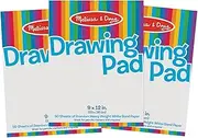 Melissa & Doug Drawing Paper Pad (9 x 12 inches) - 50 Sheets, 3-Pack