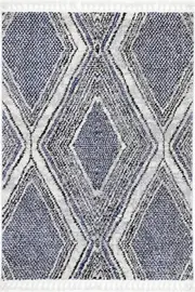 Mario Harlequin Geomteric In Blue Rug