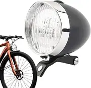 Rechargeable Bike Light | 3 LED Cycling Lights,Retro Waterproof Floodlight Design High-Lumen Visibility Rechargeable for Biking Urban Commuting