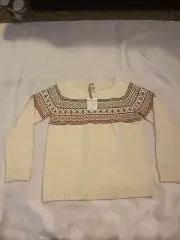 New NWT Knitty Kitty Womens Medium Christmas Multi Color Sweater Winter Pullover