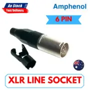 AMPHENOL 6 PIN XLR LINE PLUG ( AC6AM )