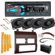 Dual AM/FM CD Receiver RED Dash Kit & 4x6" Speakers for 1988-1994 GM C/K 1500
