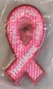 Pink Ribbon Faith Hope Courage Survivor Blinking Walk Run Safety Person Cat Dog