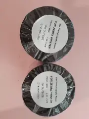 2X Wax Thermal Transfer Ribbon for Zebra Printer 110mm x 450M 4.3" x 1476" Roll