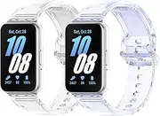 [2-Pack]Compatible with Samsung Galaxy fit 3 R390 Watch Bands, Meet Light Color Changing Band, Smart Watch Replacement Strap Photochromic Watch straps for Galaxy fit 3 R390