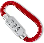 SEWACC 1Pcs Outdoor Aluminum Alloy Password Lock Theft Luggage Lock for Travel Backpack and Suitcase Durable Carabiner Design Random Color