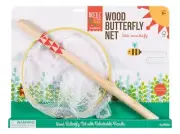 Beetle & Bee Wood Butterfly Net FSC Certified for Boys-Girls Age 5+ DAMAGED BOX