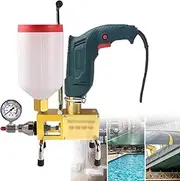 High Pressure Floor Grouting Machine, Grout Injecting Pump, Epoxy Pump Grouter Concrete Injection Grouting Pump, for Concrete Crack Leak Repair in Pool House Roof Grouting Grouting Machine,220V