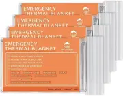 Emergency Mylar Thermal Blankets -Space Blanket Survival kit Camping Orange