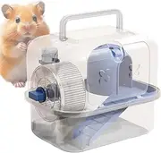 Portable Hamster Cage, Hamster Travel Cage, Small Animals Go Out, Hamster, Hedgehog, Gerville Portable Travel Small Pet Carrier